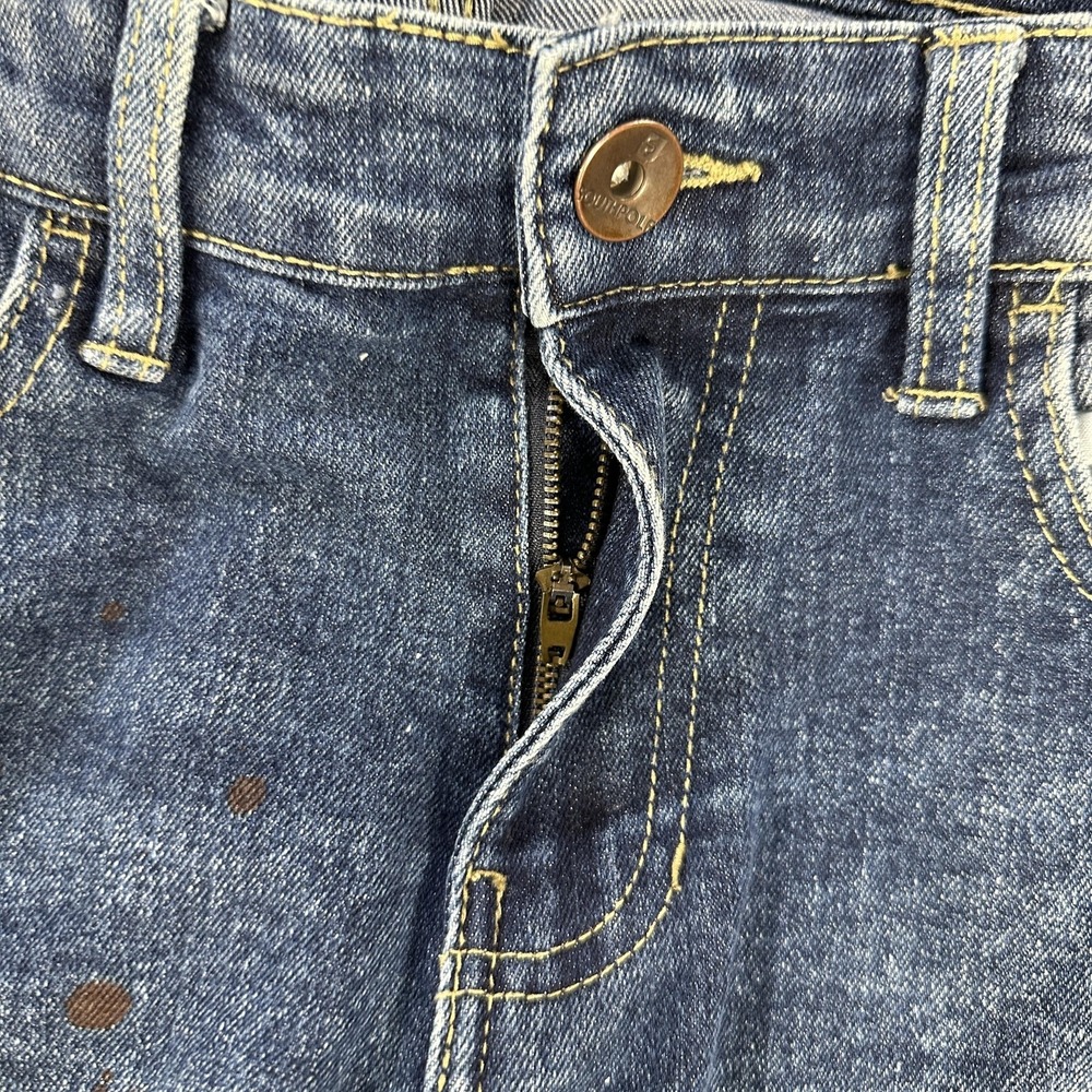 Southpole Jeans Mens 32x32 Medium Wash Blue Skinny Slim Distressed Ripped Knees - Picture 5 of 10
